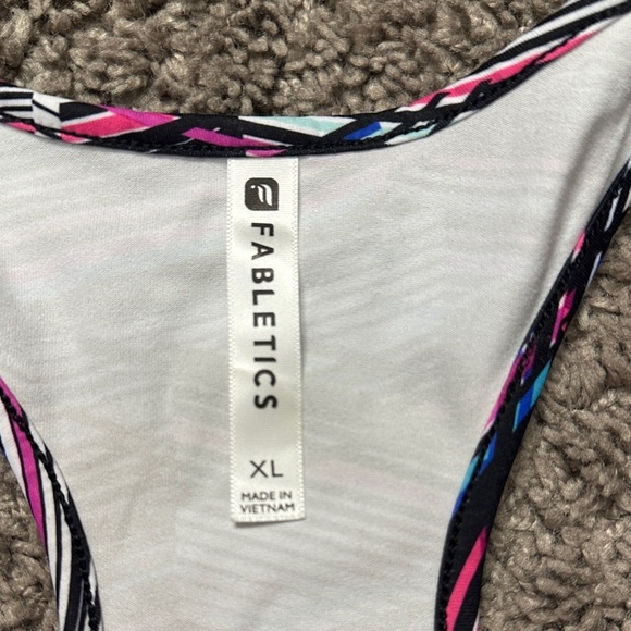 Fabletics Vibrant Patterned Racerback Tank Top - Picture 2 of 4